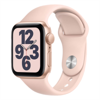 Apple Watch SE_Gold Aluminum Case with Pink Sand Sport Band
